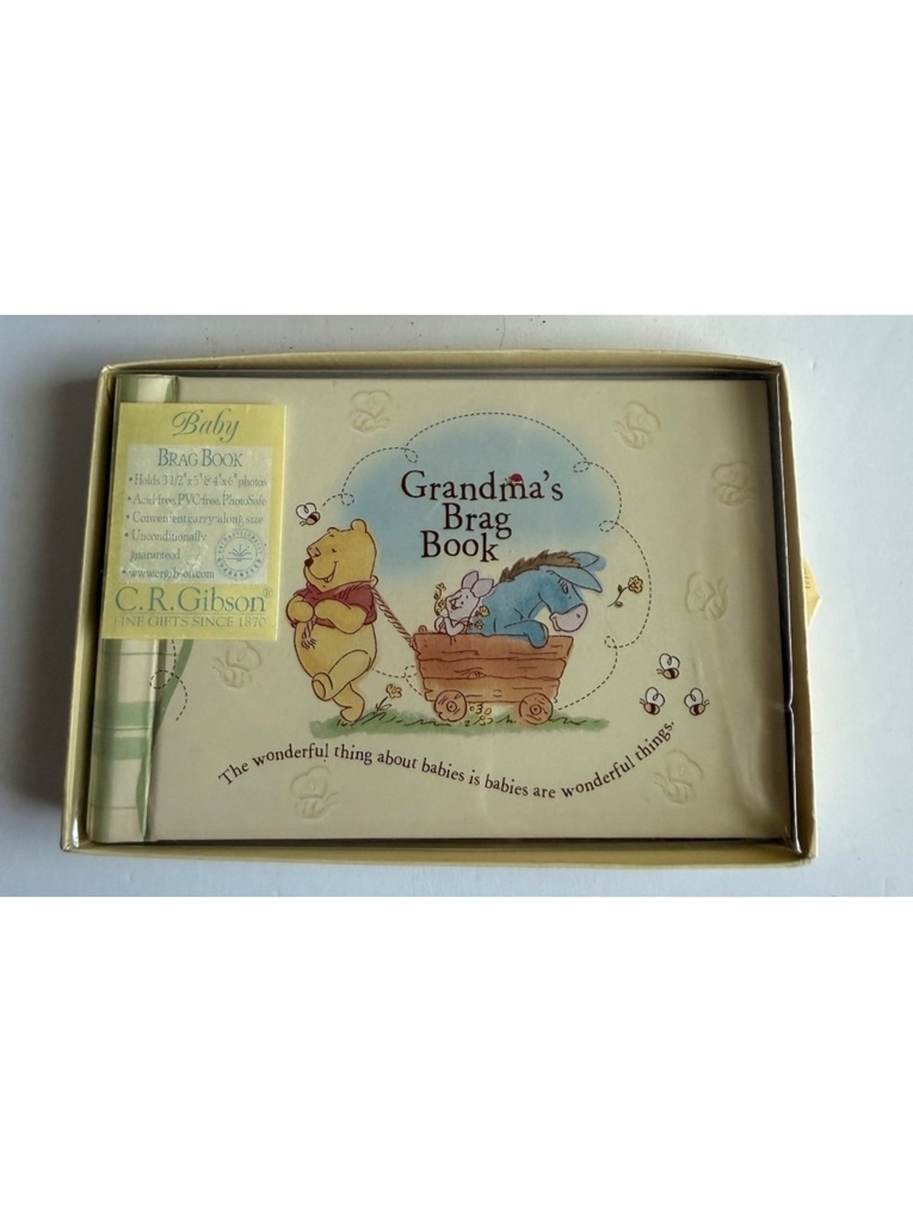 Vintage Y2K C.R. Gibson Disney Baby Forever Pooh Grandma's Brag Book